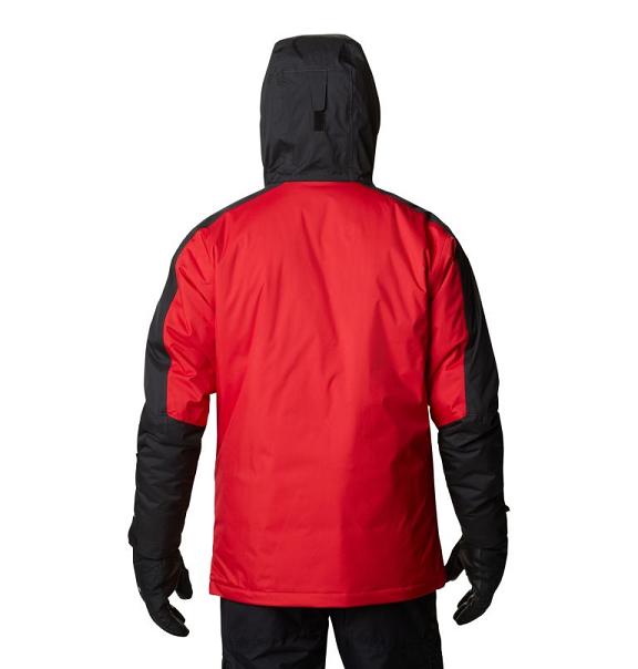 Columbia Valley Point Ski Jacket Red Black For Men's NZ37560 New Zealand